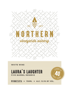 Northern Vineyards Laura's Laughter Wine Label