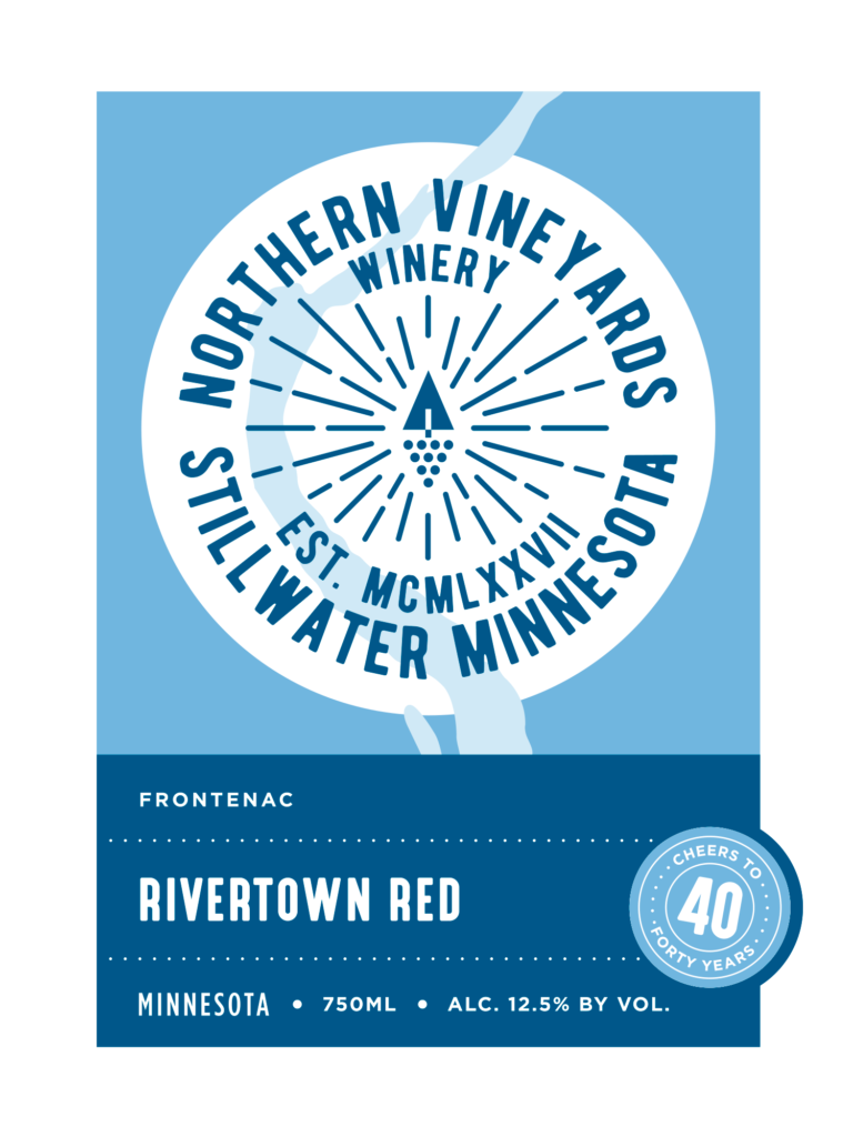 This is the Northern Vineyards Rivertown Red Wine Label