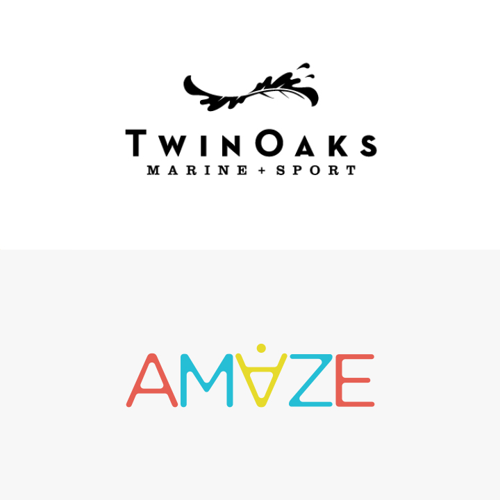 Twin Oaks Marine and Sport & AMAZE Logos
