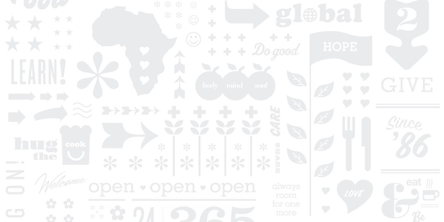 Open Arms of Minnesota Graphic Pattern Greyscale
